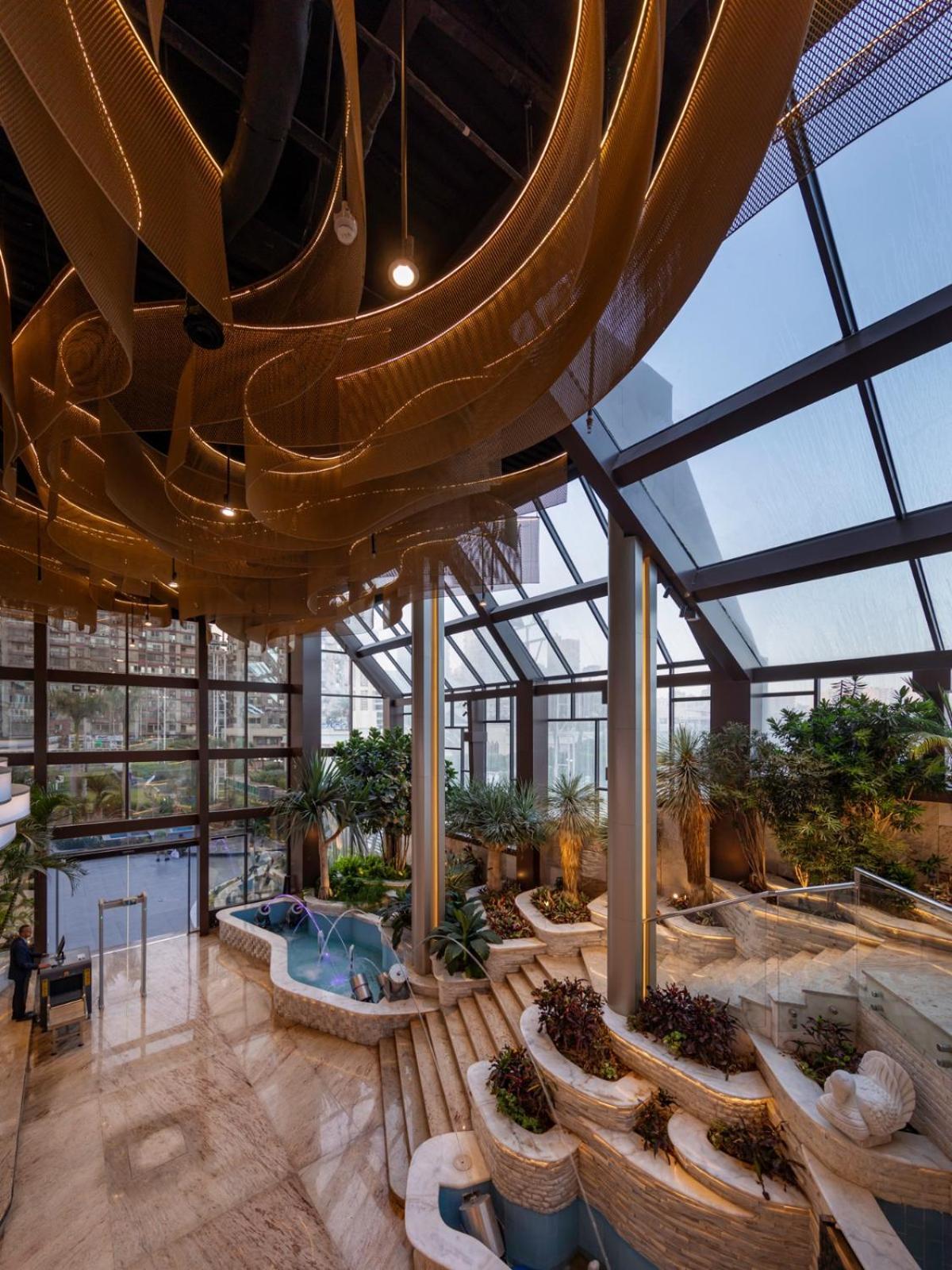Mirage Hotel & Conference Center Alexandrie Exteriér fotografie The Sky Garden